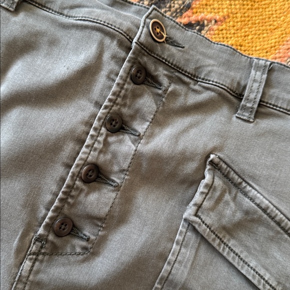 Anthro Pilcro Khaki Green Chino Skirt Sz 10 - Picture 7 of 10